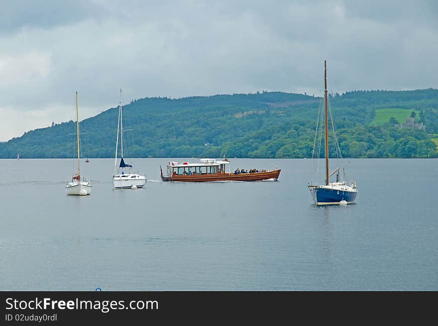 Between the boats