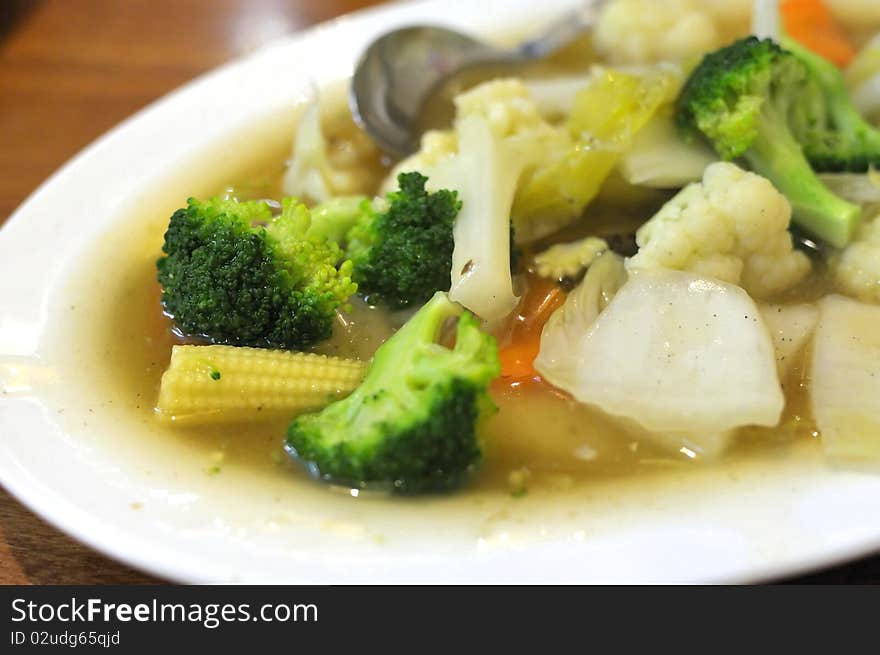 Asian style mixed vegetable cuisine