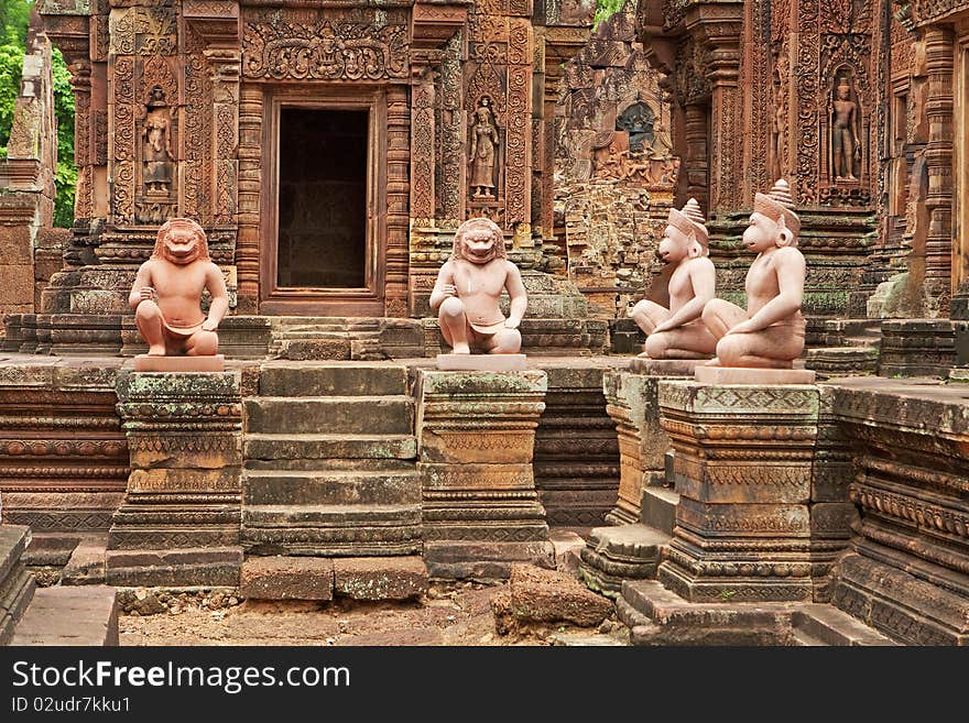 Tempel Banteay Srei In Angkor