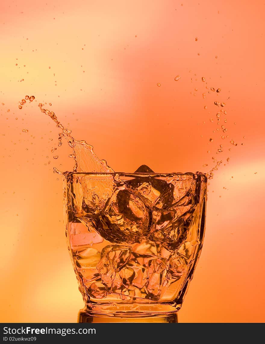 Splashing whisky