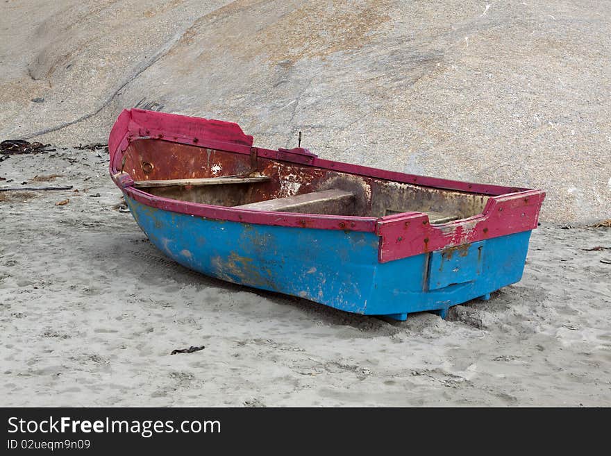 Fishing boat on beach