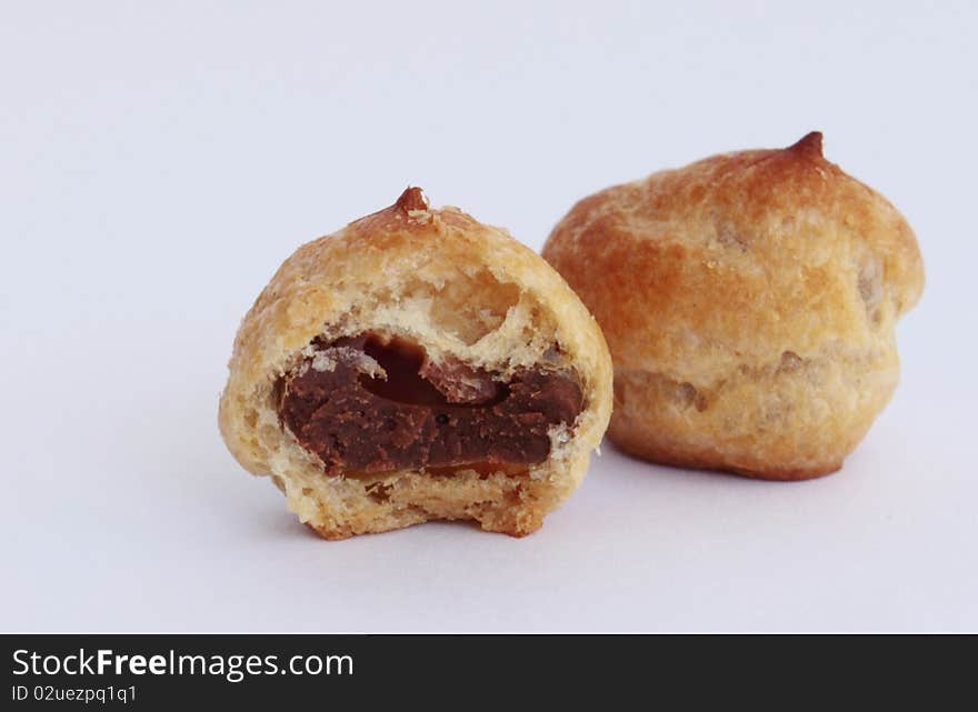 Isolate biscuits on white background