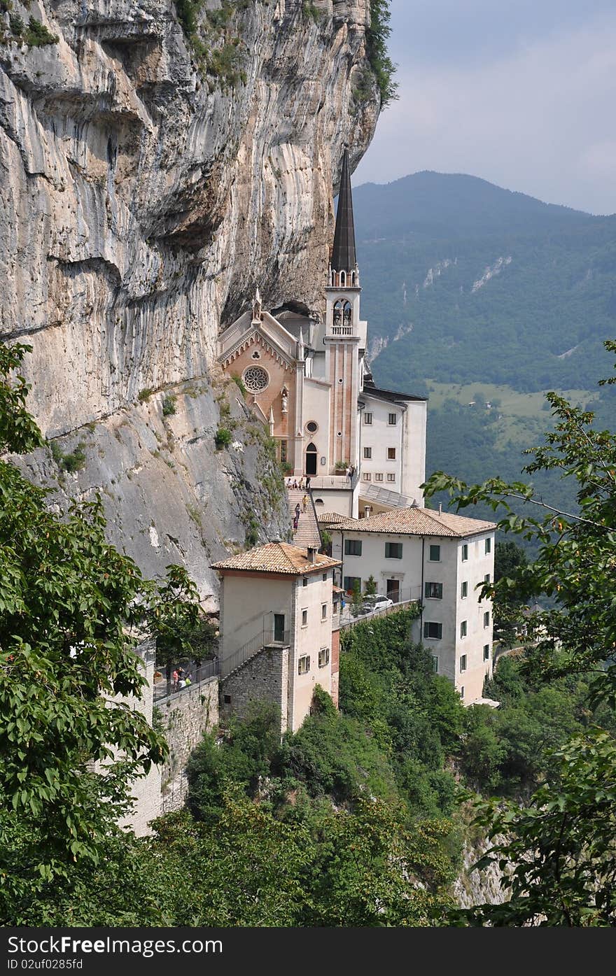 Rock Monastery on Lake Garda