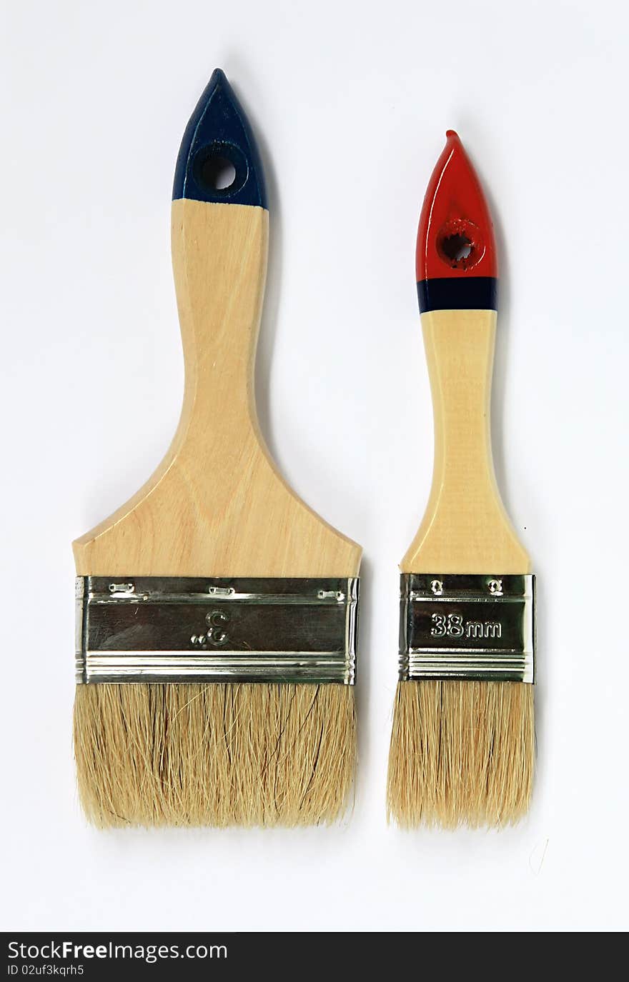 Two paintbrush