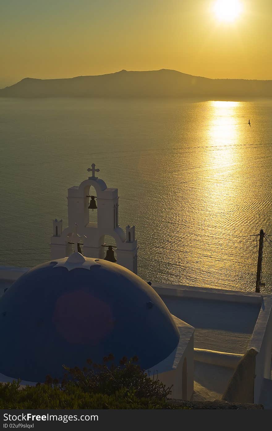 Sunset over Santorini