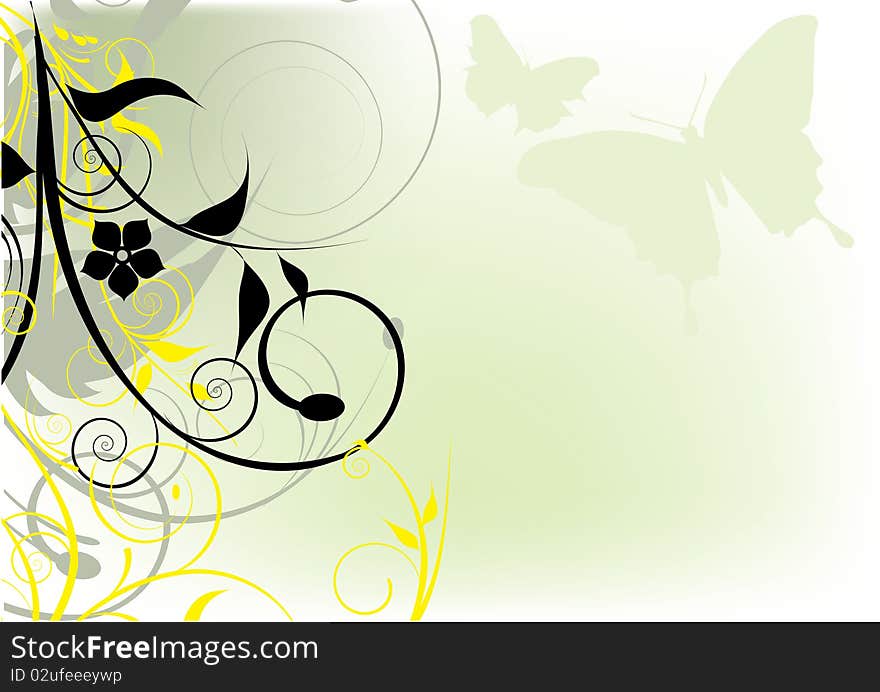 Green decorative design