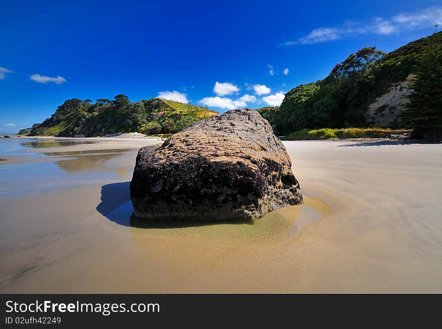 Beach in Maketu, Bay of Plenty, New Zealand