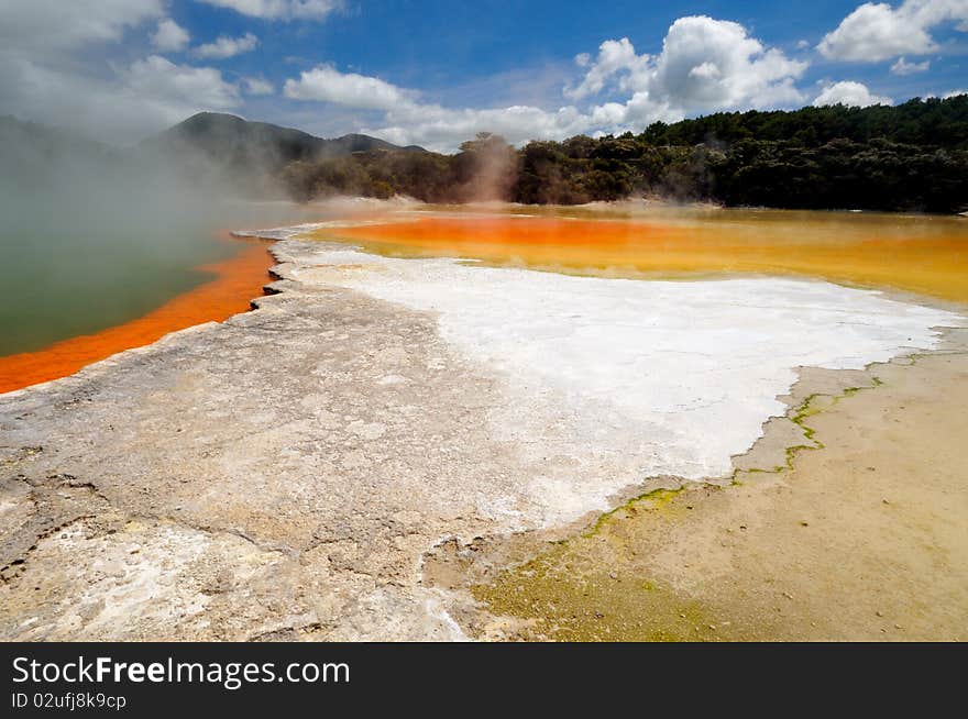 Wai-O-Tapu Thermal Wonderland, Rotorua, New Zealand. Wai-O-Tapu Thermal Wonderland, Rotorua, New Zealand