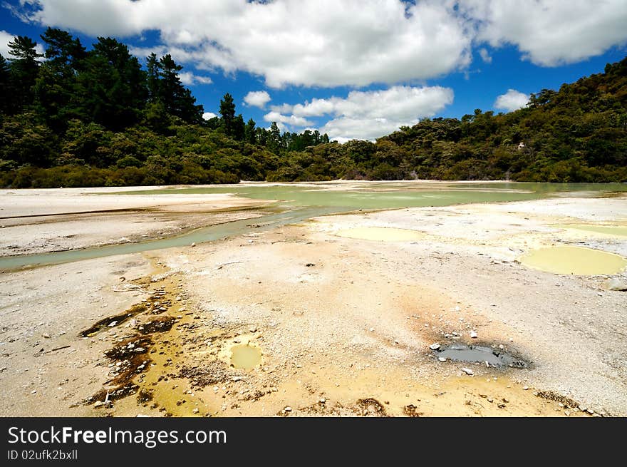 Frying Pan Flat, Wai-O-Tapu Thermal Wonderland