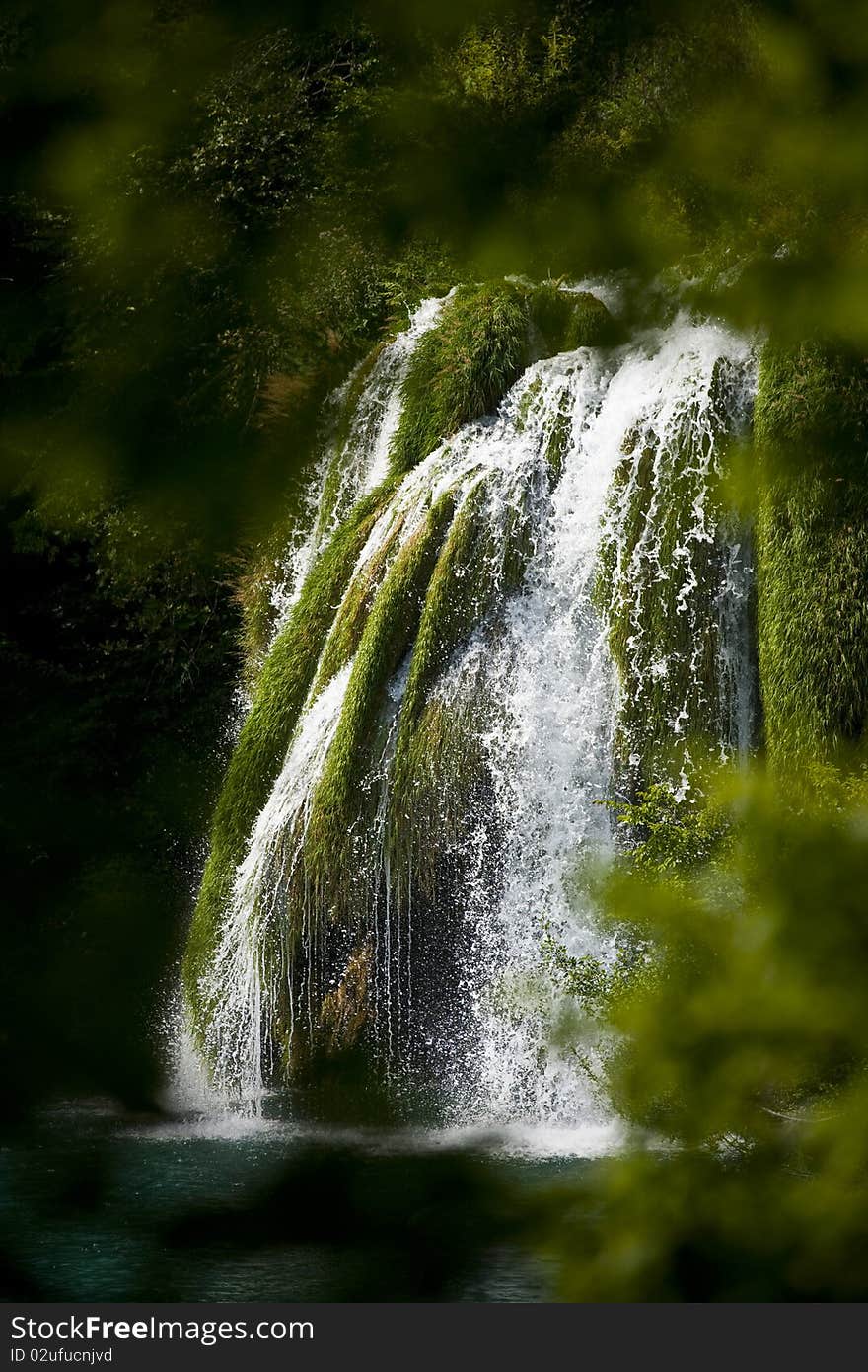 Plitvice Lakes Waterfall