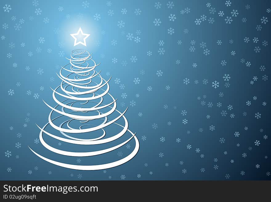 Graphic illustration of Christmas Tree