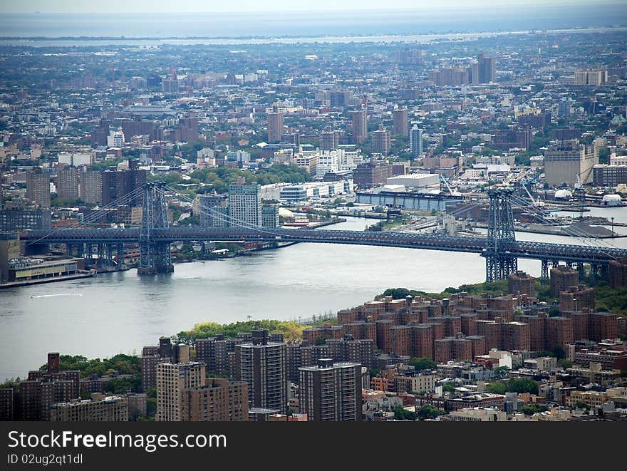 Bridge view from the skyscraper