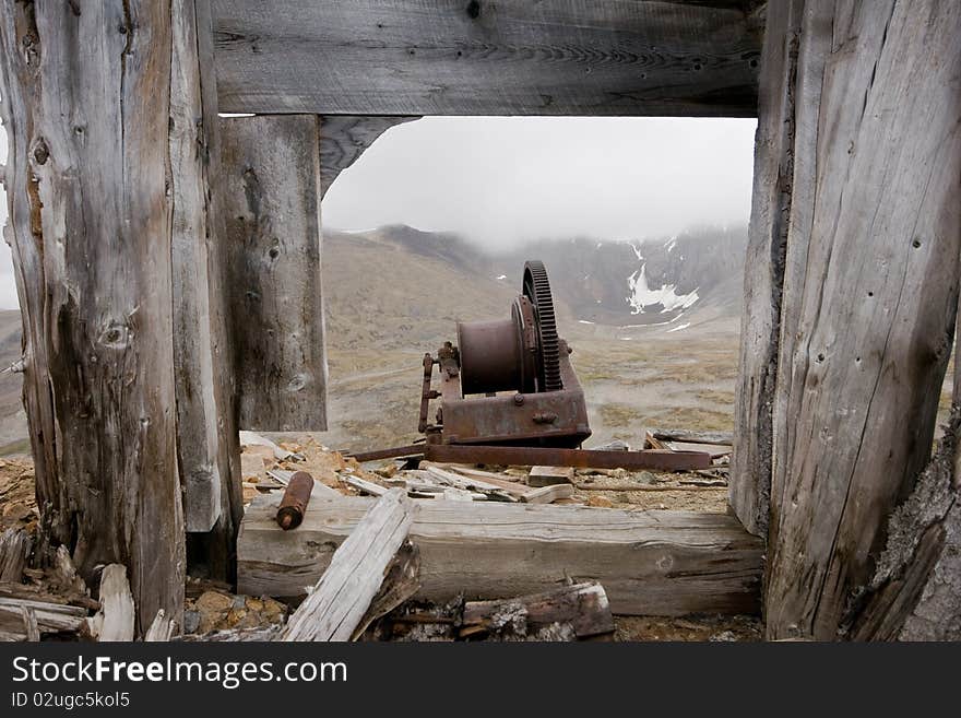 Abandoned mining relic