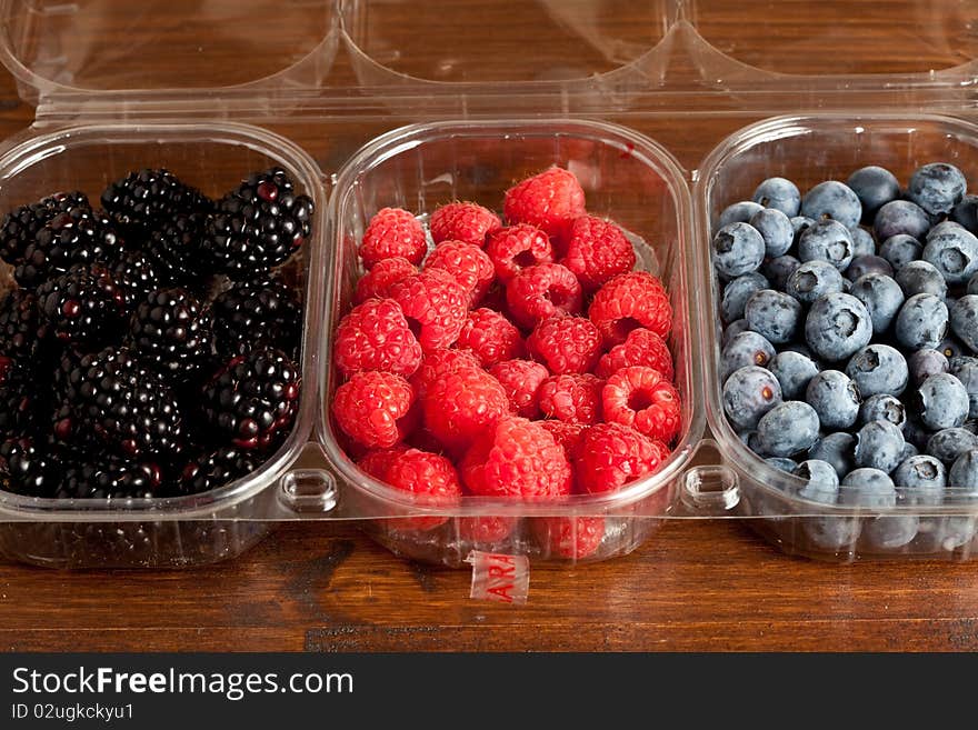 Blueberries and Raspberries