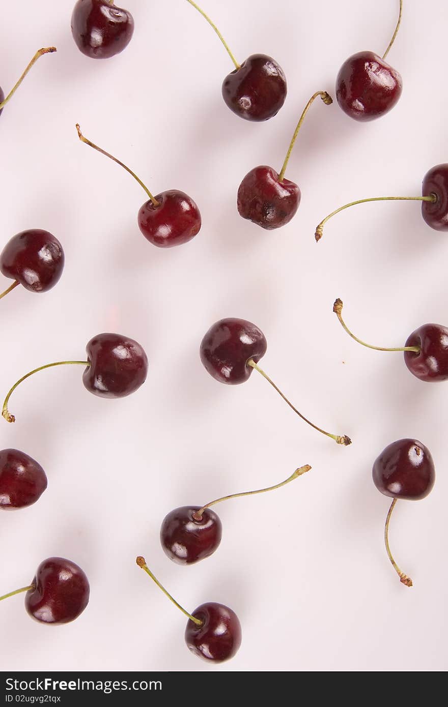 Ripe Cherries Isolated