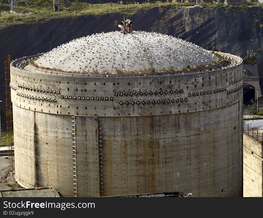 Nuclear plant in Lemoniz (Vizcaya)