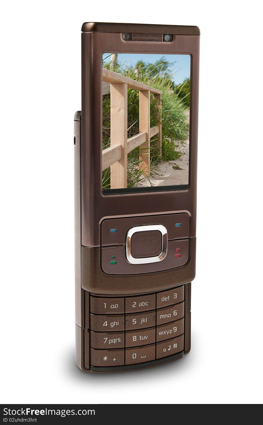 Plain mobile slide phone