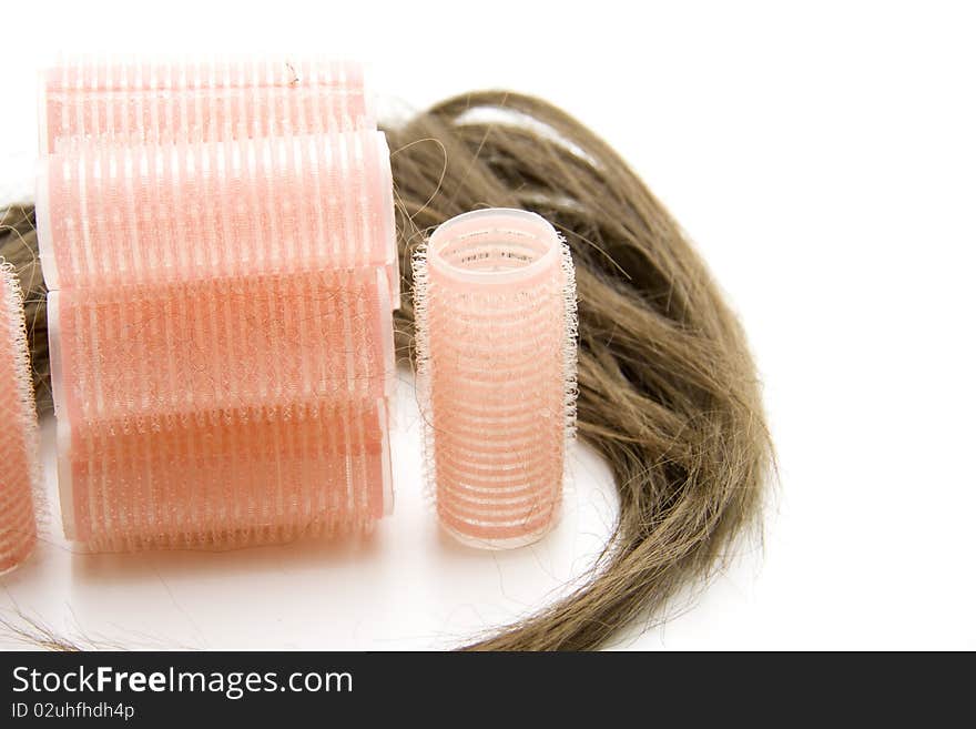 Plastic roller with hairs