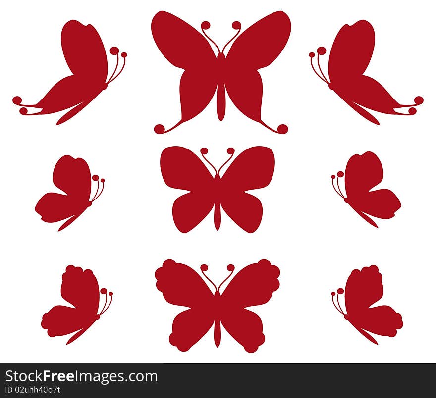 Red Butterflies