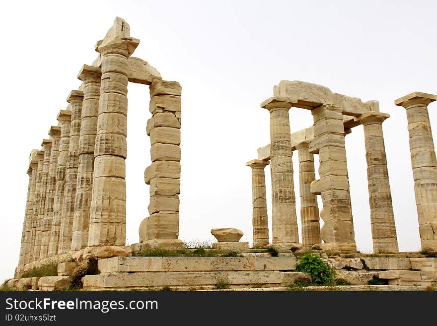 Temple of Poseidon at Cape Sounion near Athens, Greece. c 440 BC.