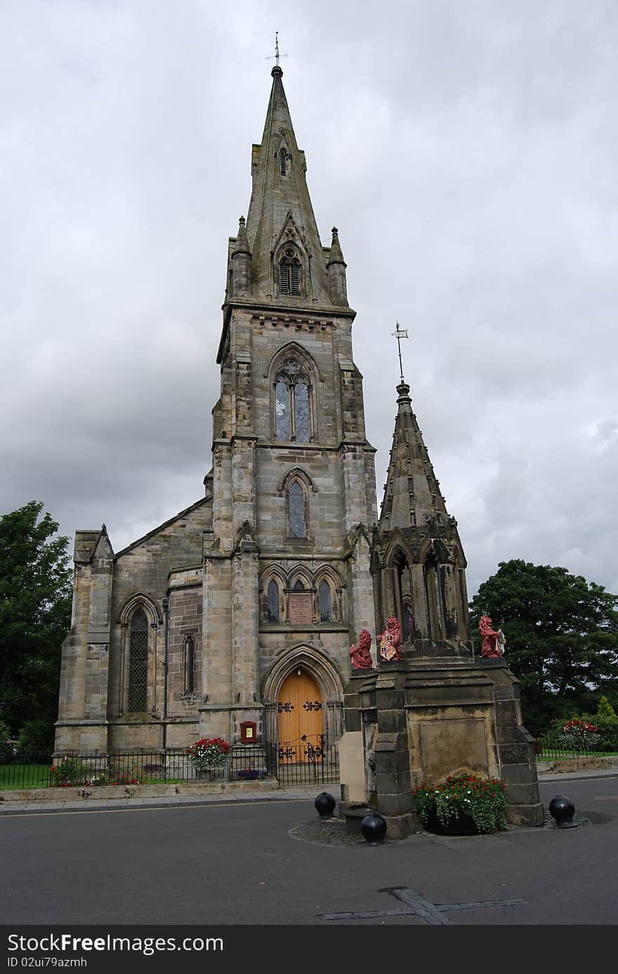 Falkland Fountain And Church