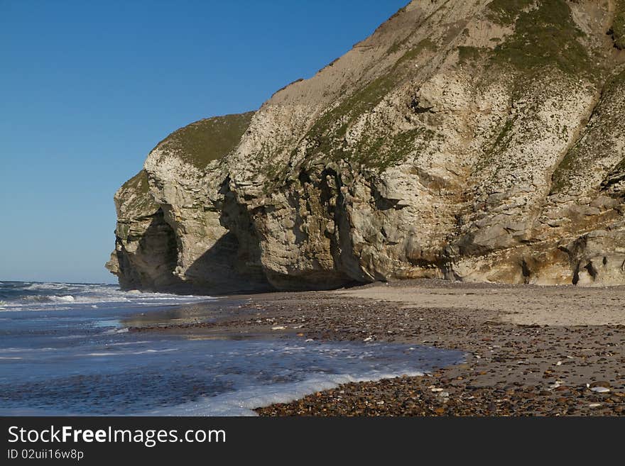 Coastline of the North Sea in Denmark