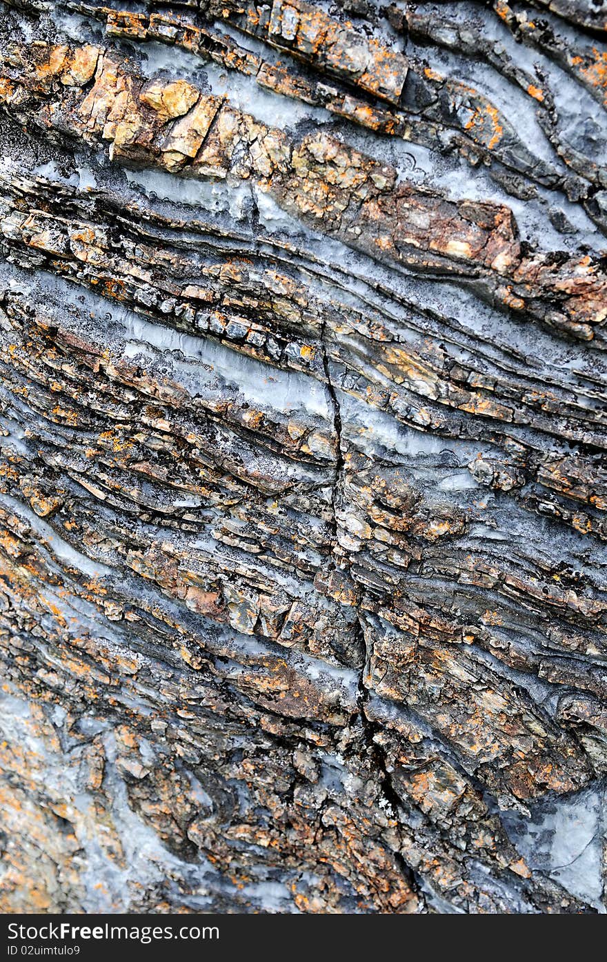 Close up of a rock face