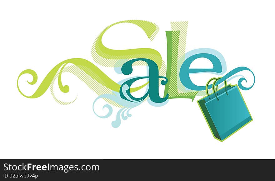 Illustration of the Sale design template