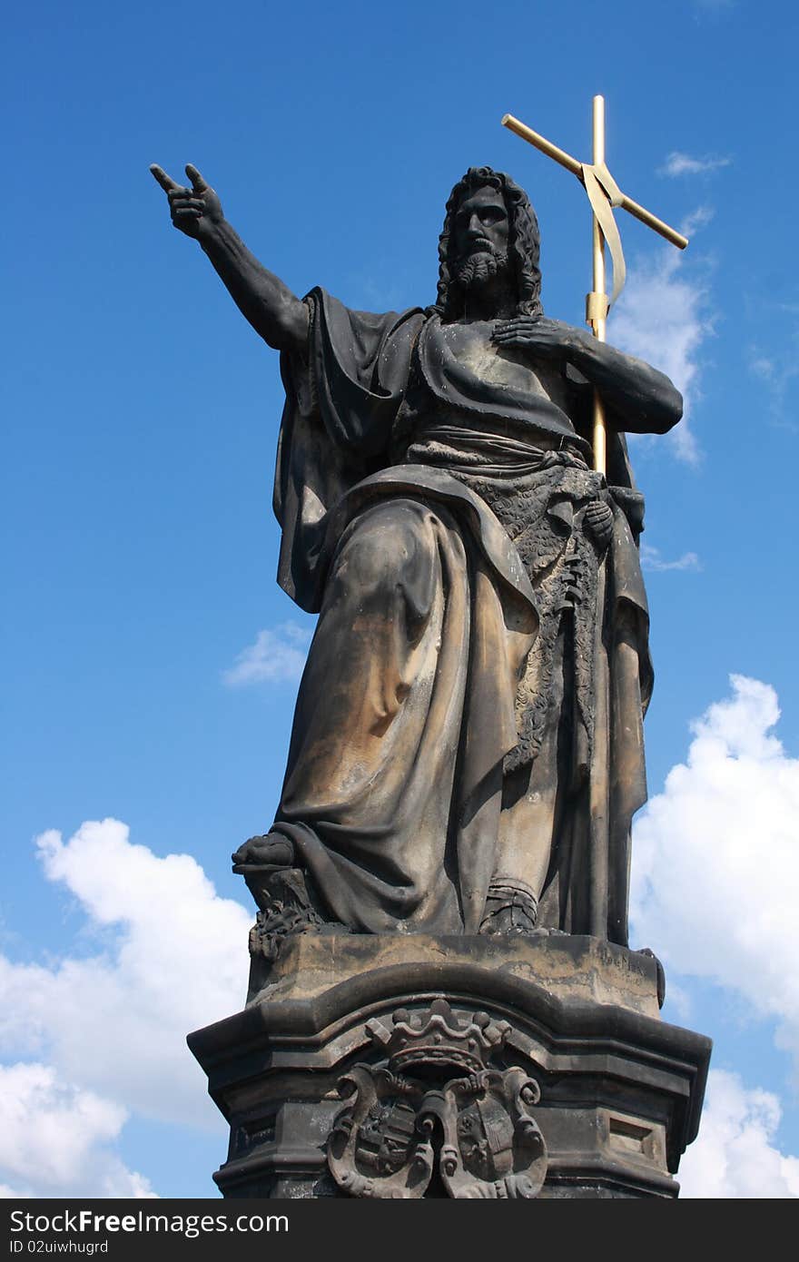 Saint at Charles Bridge