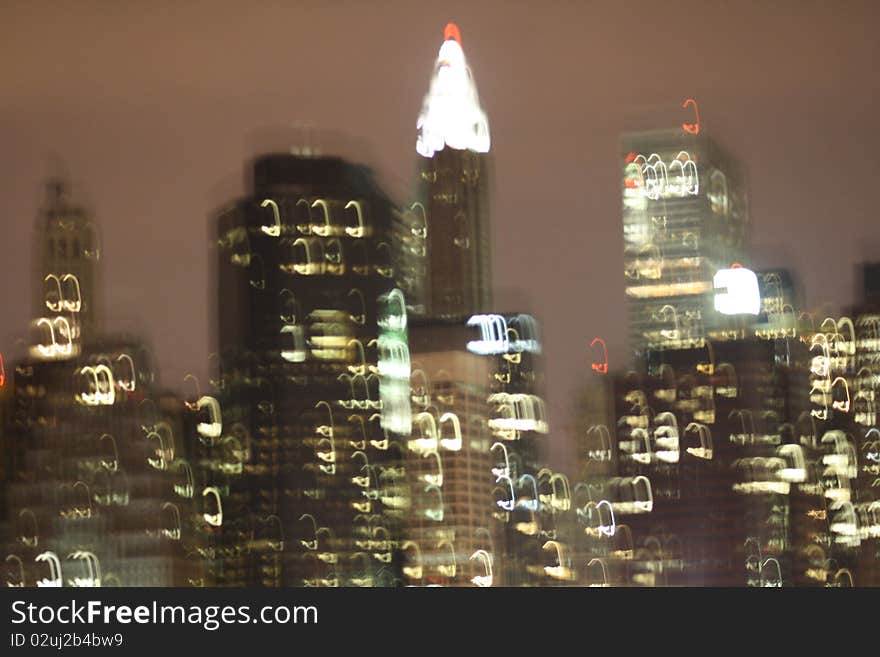 New York City Skyline, altered