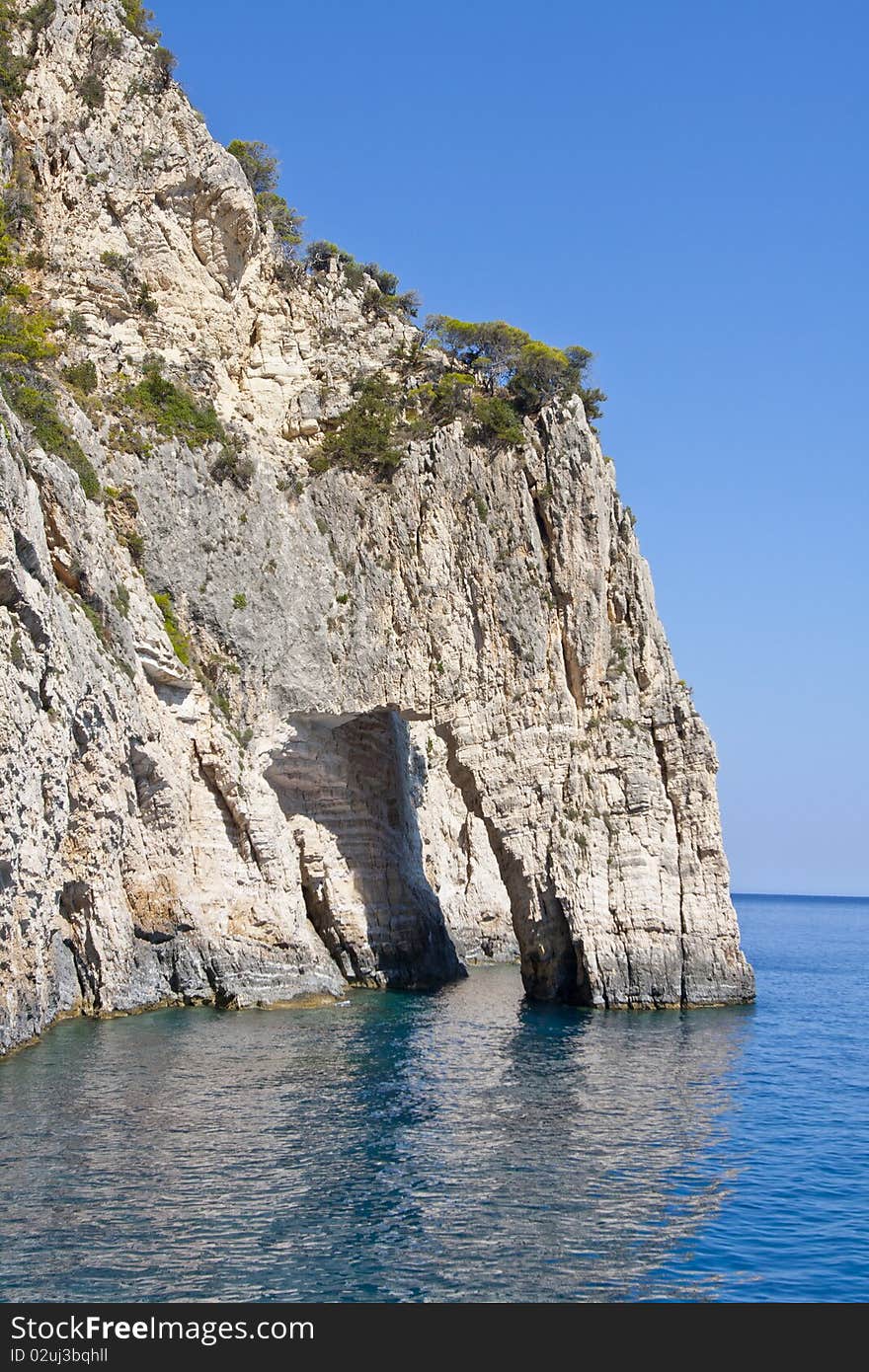 Zakynthos Island - rocky coast of Greece