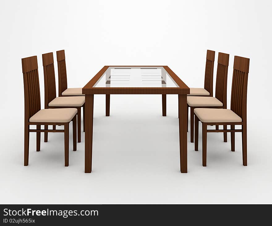 Table and chairs