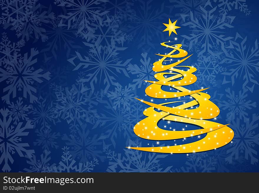 Graphic illustration of Christmas Tree