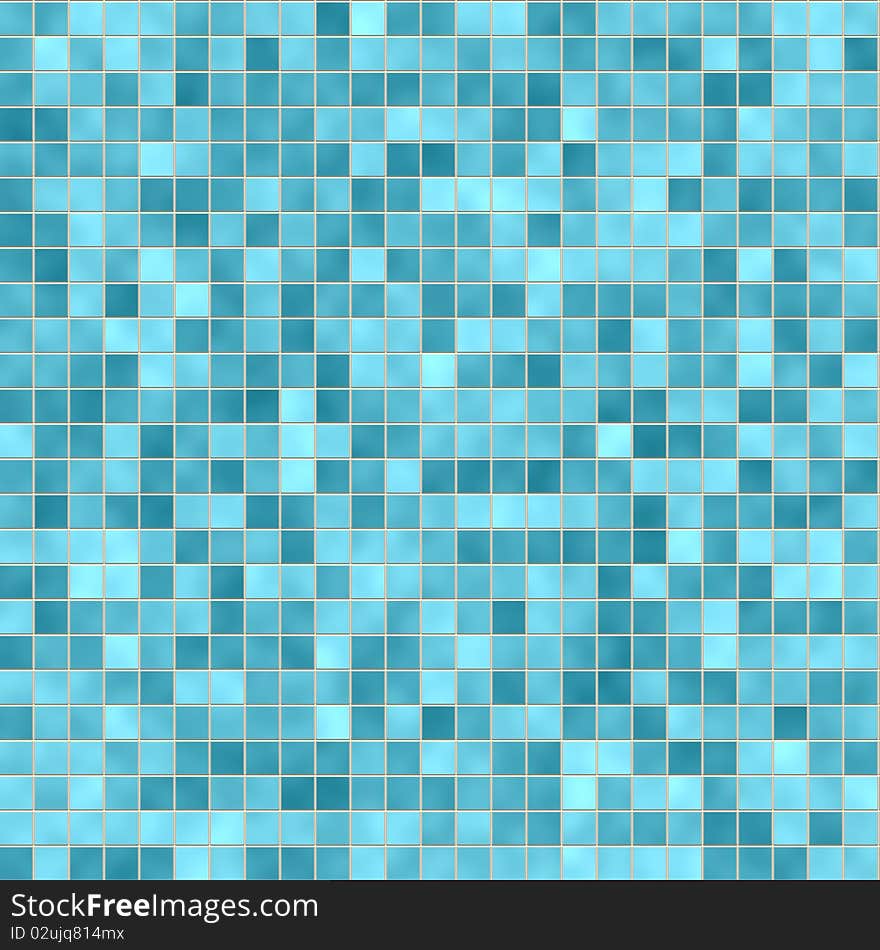 Abstract: vector brick tiles blue