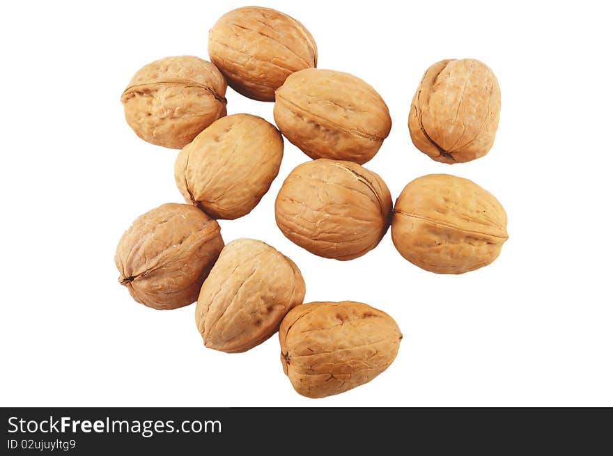 Walnuts Isolated On White