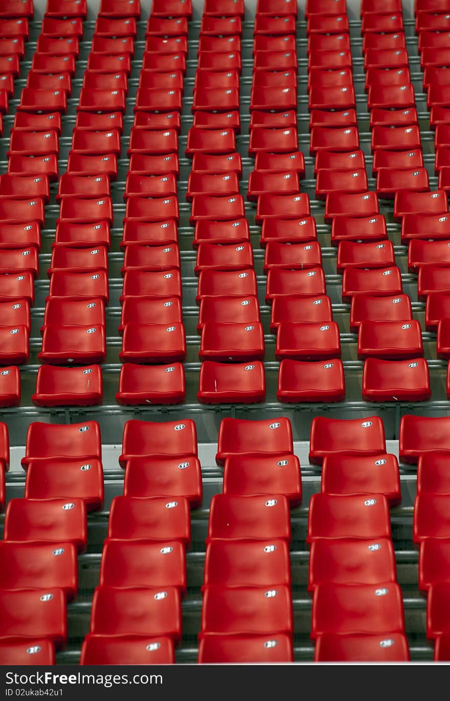 Bench Seat of Weifang football field. Bench Seat of Weifang football field.