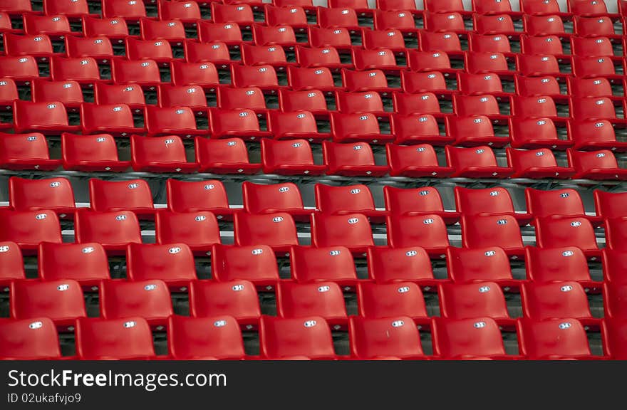 Bench Seat of Weifang football field. Bench Seat of Weifang football field.