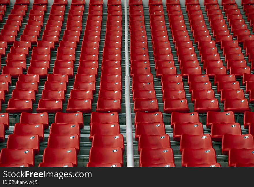 Bench Seat of Weifang football field. Bench Seat of Weifang football field.