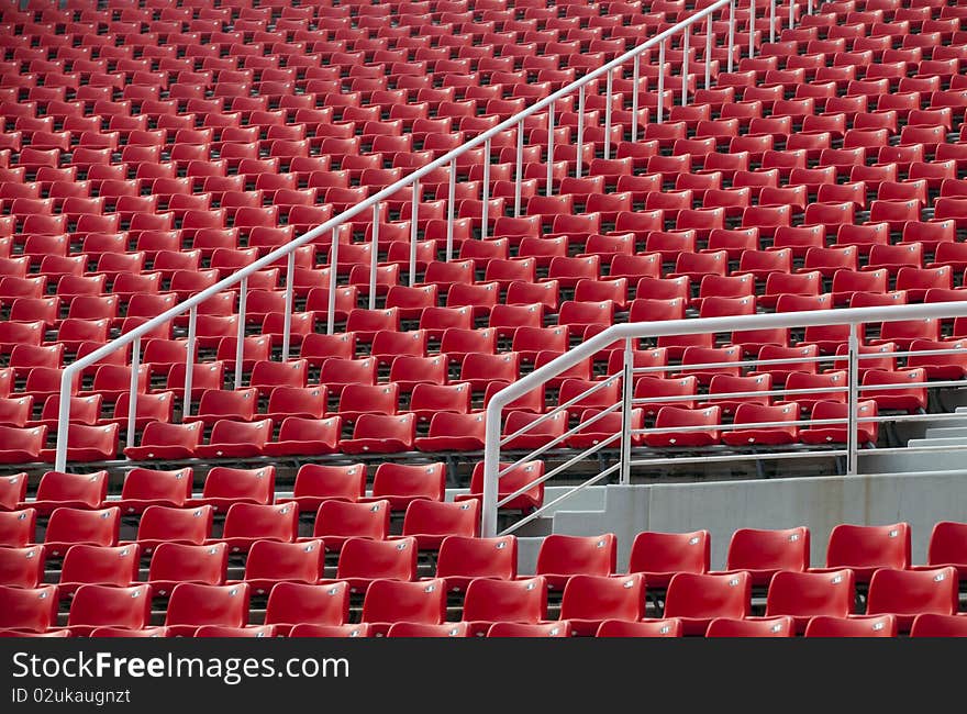 Bench Seat of Weifang football field. Bench Seat of Weifang football field.