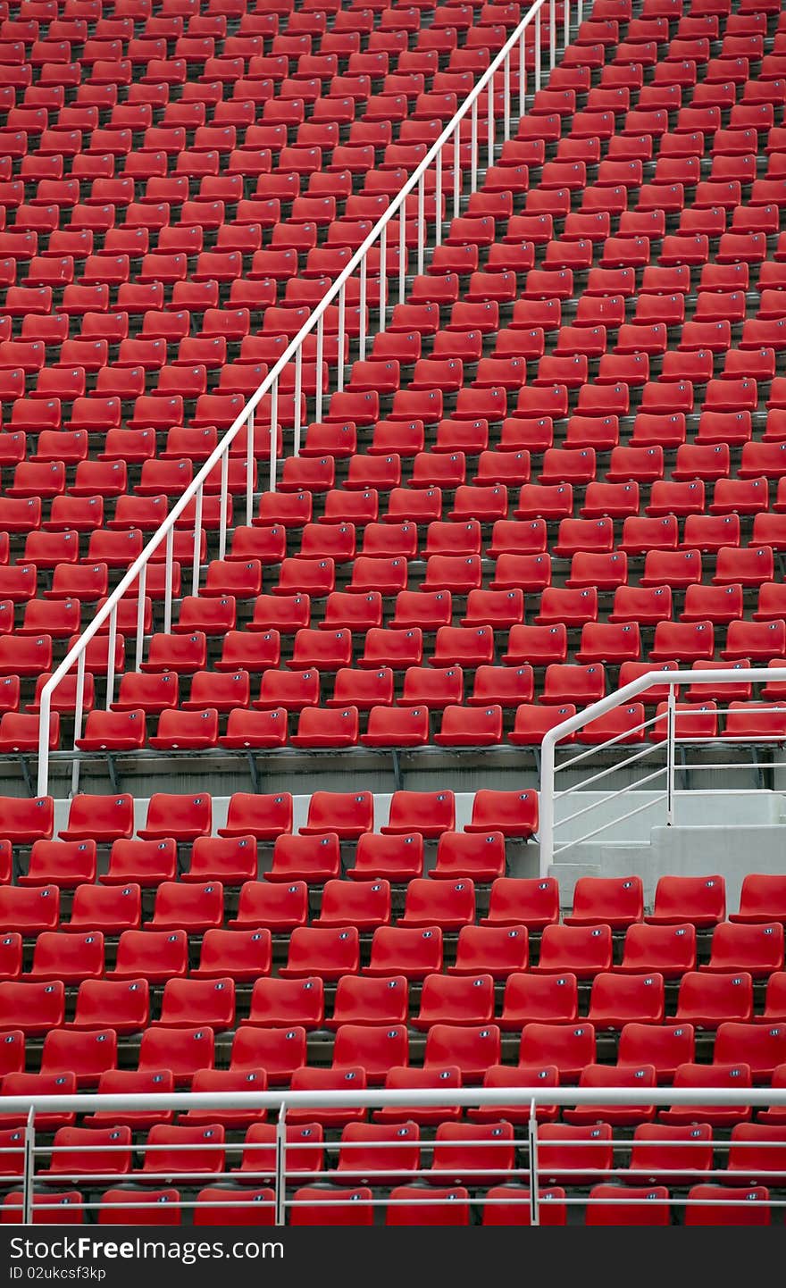 Bench Seat of Weifang football field. Bench Seat of Weifang football field.