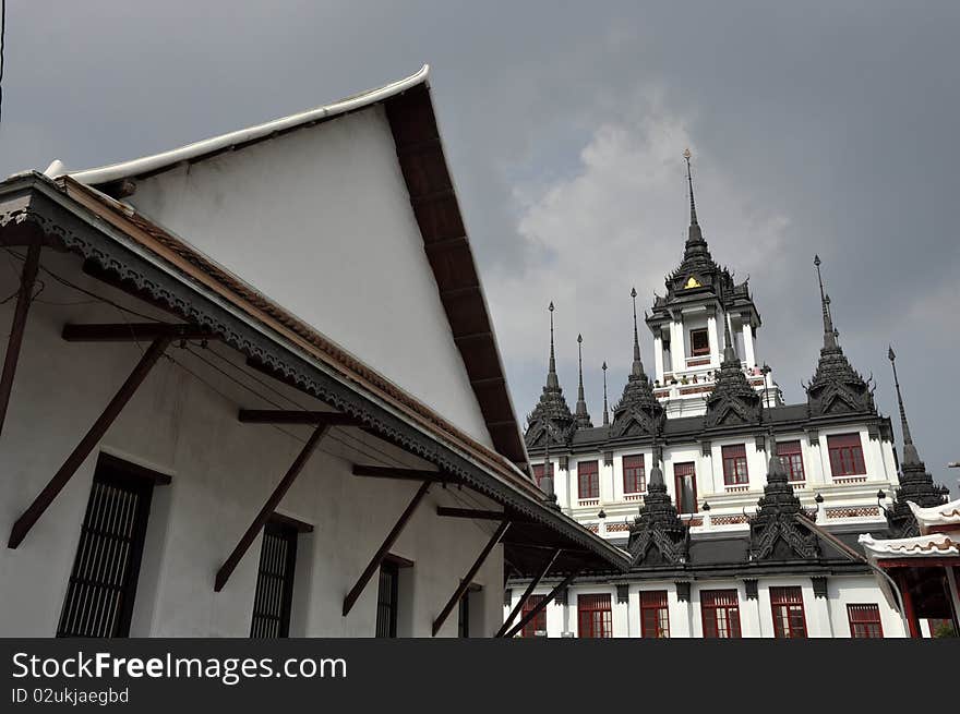 Loha Prasat Metal Palace Bangkok Thailand