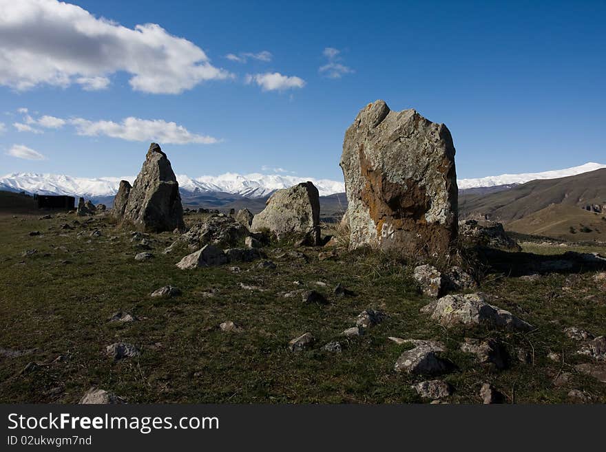 Karahunj in Armenian mountains