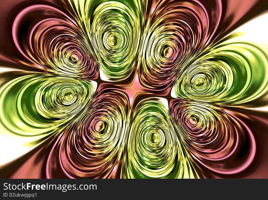 Eight abstract and colorful eyes (fractal illustration). Eight abstract and colorful eyes (fractal illustration)