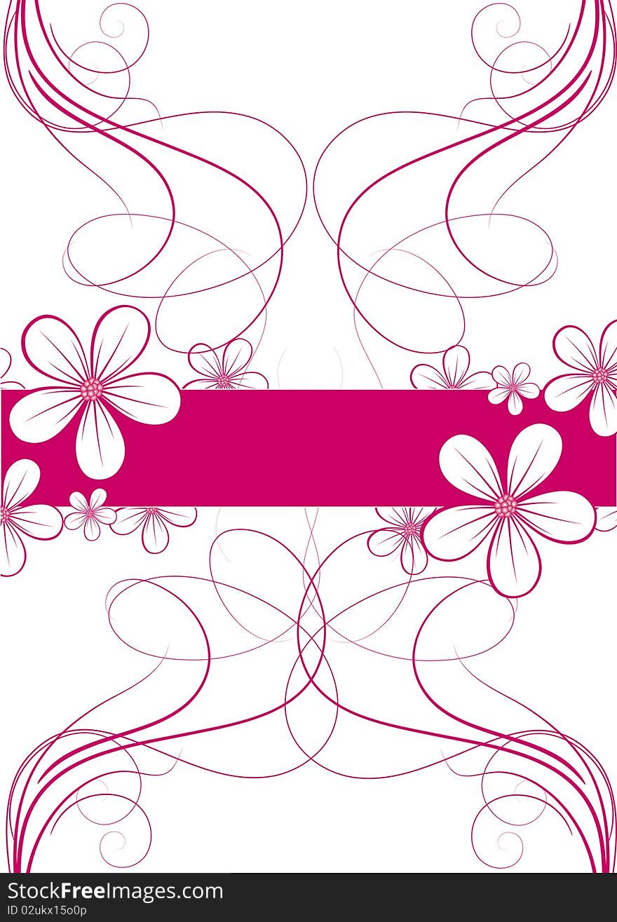 abstract  floral background for your text