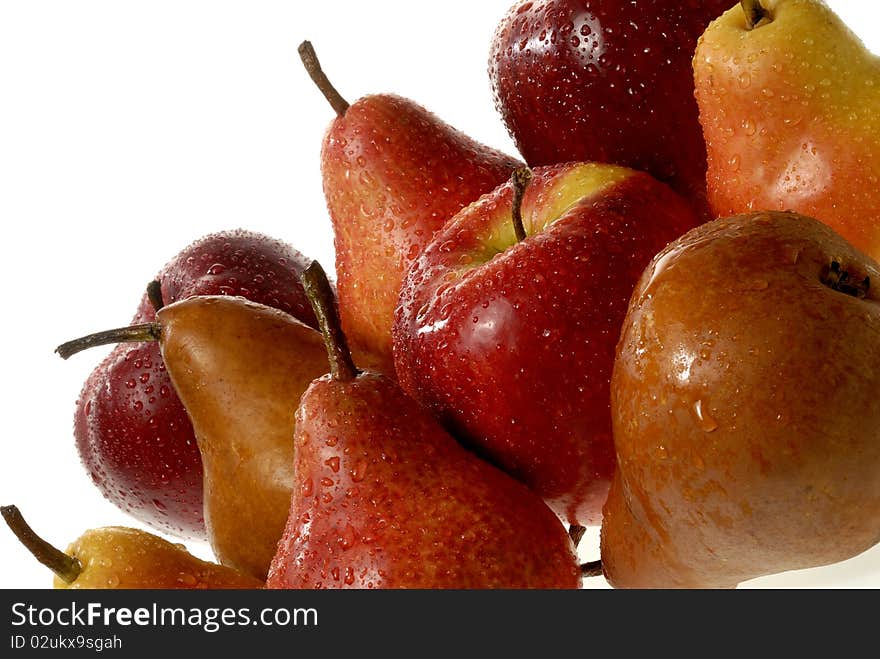 Group of fresh and cool fruits