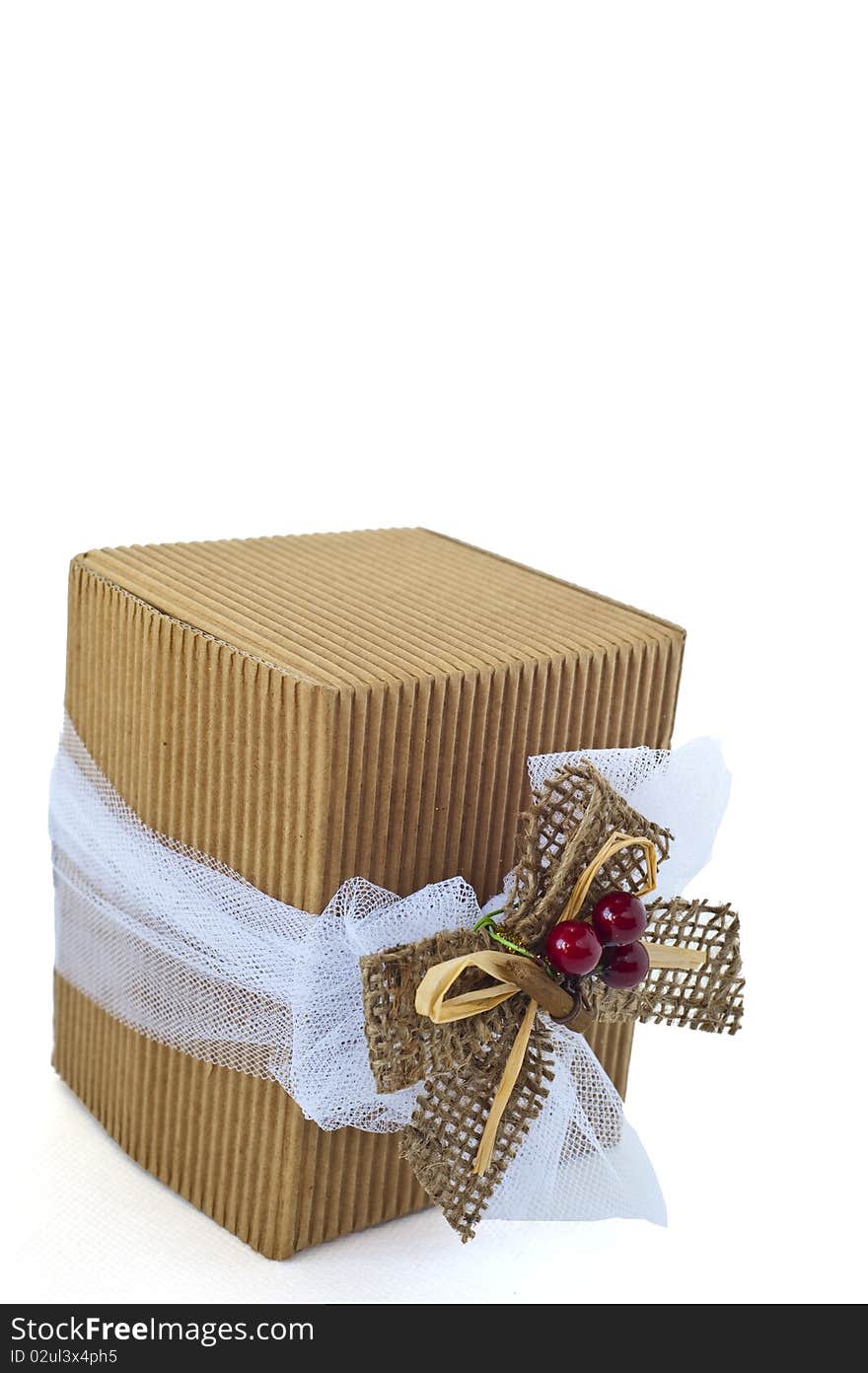 Christmas decorated gift boxes on white background. Christmas decorated gift boxes on white background