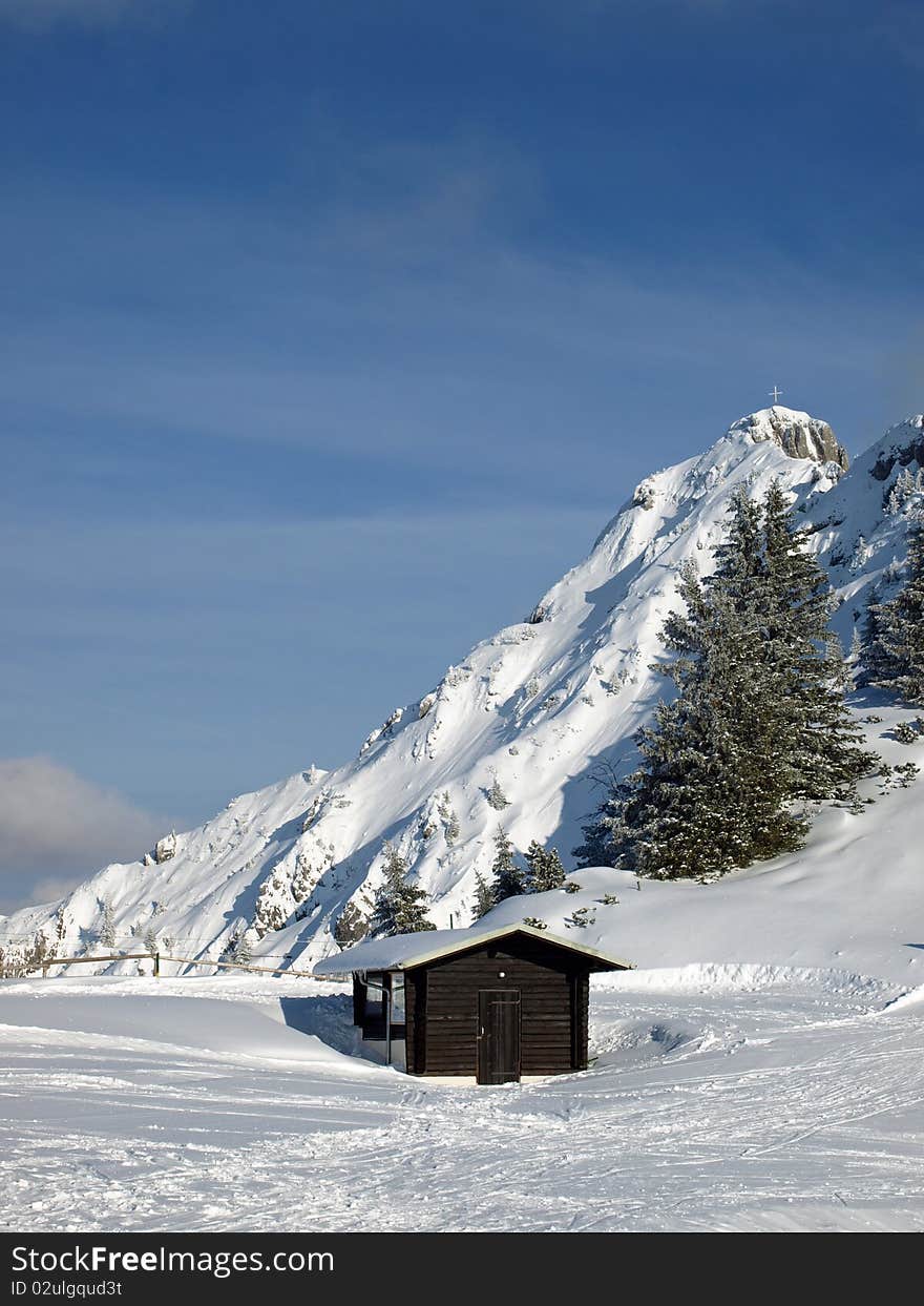 Shed In The Alps In Germany