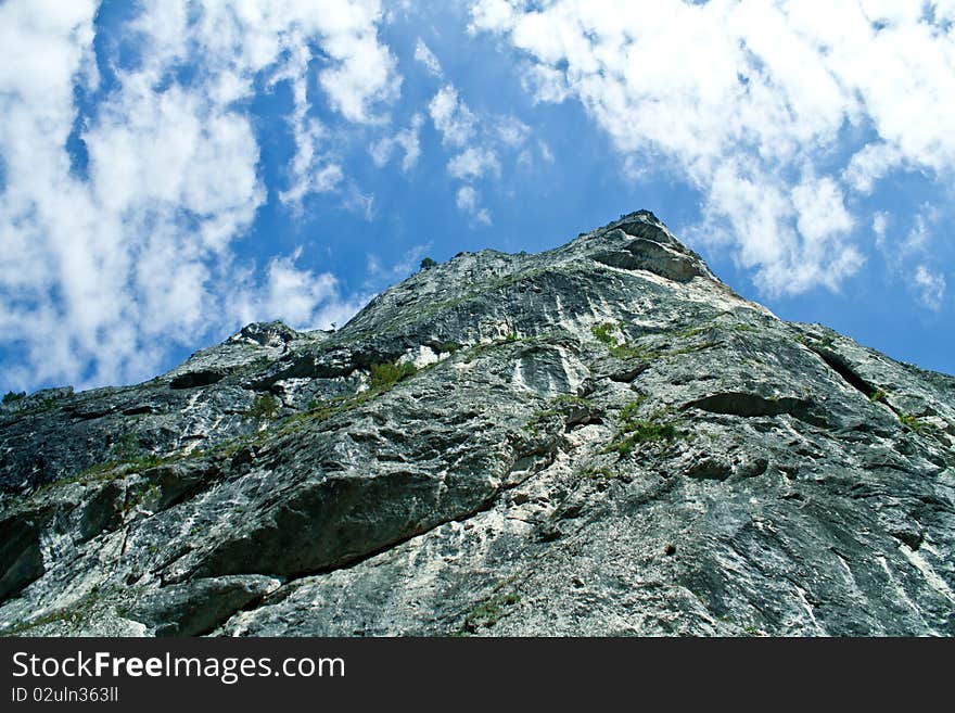 Mountain peak in the Carpathian mountains