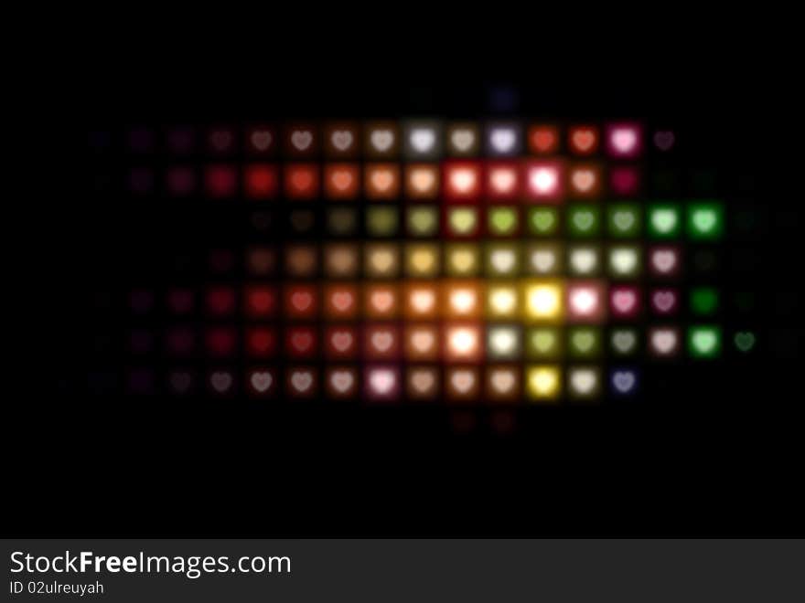 Modern abstract background with light hearts. Modern abstract background with light hearts