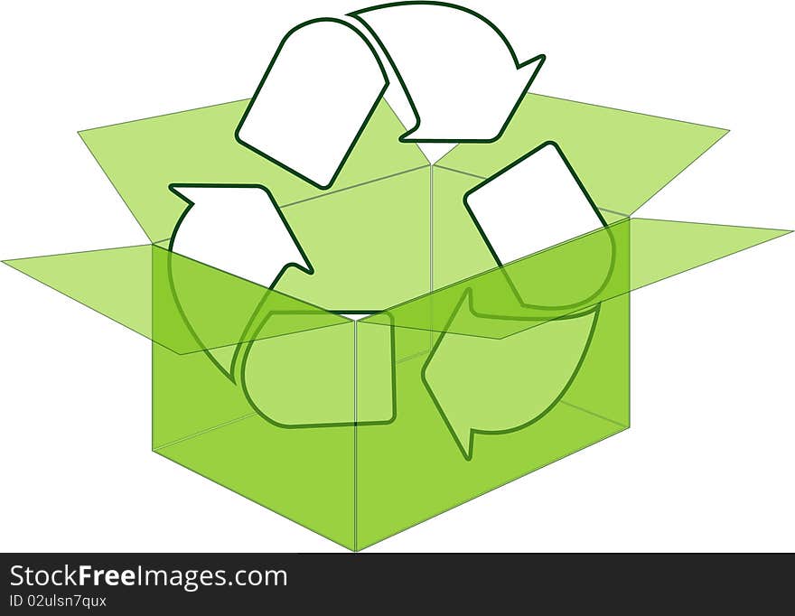 Recycle Concept Sign Isolated